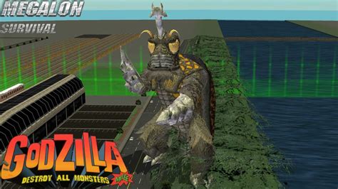 Godzilla Destroy All Monsters Melee Megalon Survival Mode Hard