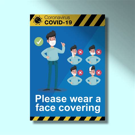 Facemask Covid 19 Printed Posters