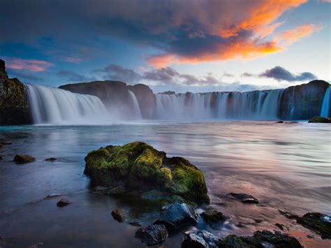 Beautiful Landscape Wallpaper Hd Resolution Waterfalls In Iceland