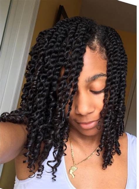 A great protective style for length retention and low manipulation. Twists #naturalhair | Natural hair twists, Twist hairstyles, Natural hair styles