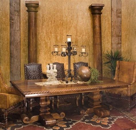 Maybe you would like to learn more about one of these? Mesquite with inlaid copper dining table - boot stitched ...