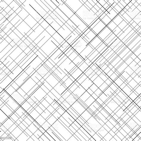 Monochrome Seamless Pattern Diagonal Random Lines Abstract Texture