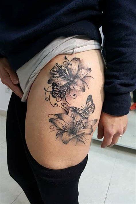70 Beautiful Thigh Tattoos For Women Designs Thigh Tattoos Women Flower Thigh Tattoos Hip