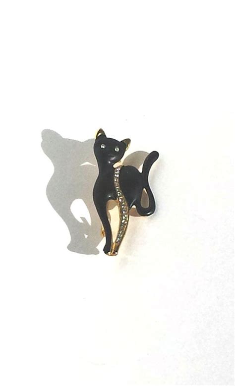 Vintage Brooch Siamese Cat Pin Kitty Brooch Fancy Cat Pin Etsy