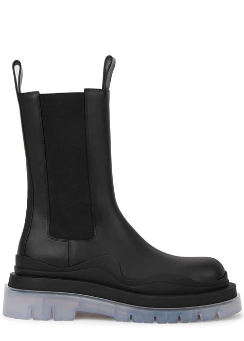Bottega Veneta Tire black leather Chelsea boots - Harvey Nichols