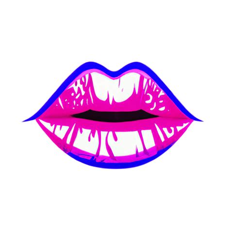 Graphic Of Lip And Mouth With Glitter And Intricate Details · Creative