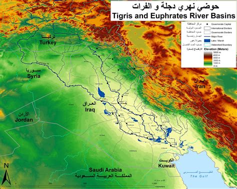 Map Of The Euphrates And Tigris River World Map