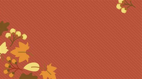 Fall Autumn Powerpoint Templates Border And Frames Flowers Free Ppt