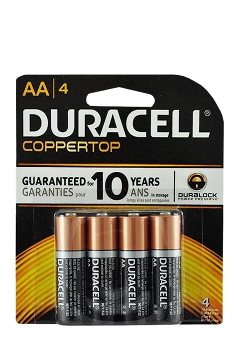 Vanpak Ltd Duracell Battery Aa4 Coppertop