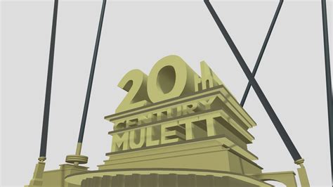 20th Century Mulett Logo Remake 3D Model By Demorea Simpson 5f2c0b3