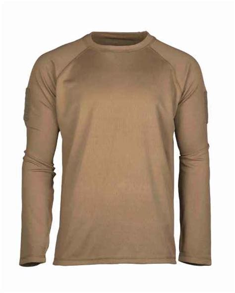 Mil Tec Tactical Quick Dry Sweatshirt Langarm Shirt Dark Coyote