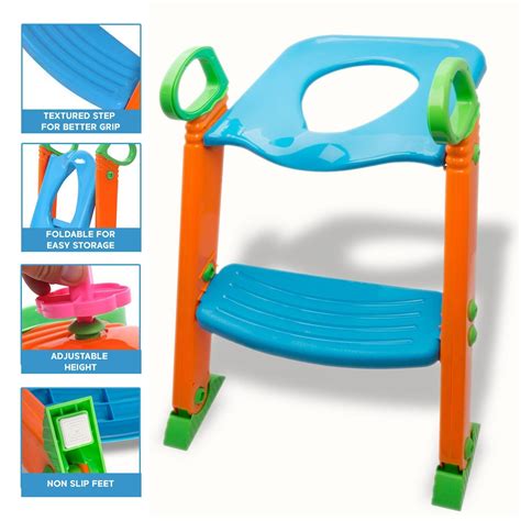 Buy Potty Training Toilet Seat Chair With Sturdy Anti Slip Step Ladder