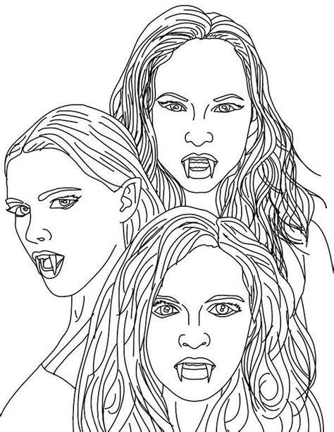 Vampire diaries coloring pages sketch coloring page. Coloring Pages Vampire Diaries Cast Coloring Pages