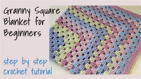 Crochet Granny Square Blanket For Beginners Youtube