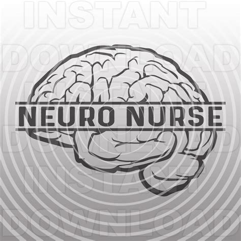 Neuro Nurse With Anatomical Brains Svg Fileeeg Tech Svg Etsy Australia