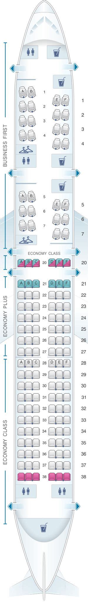 Seat Map United Airlines Boeing B757 200 752 Version 2 Airplane