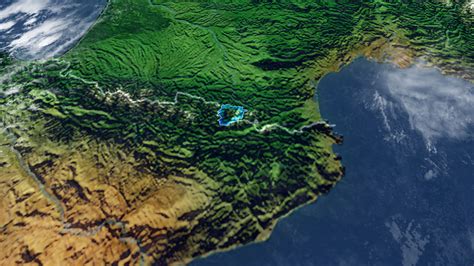 Mapa topográfico de Andorra