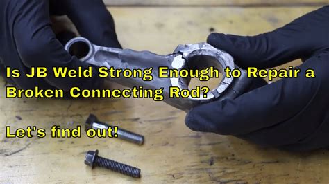 In the pivot rod has broken or eroded off, check the sink trap and retrieve any loose pieces so they won't cause a clog. Is JB Weld Strong Enough to Repair a Broken Connecting Rod? Let's Find Out! - YouTube