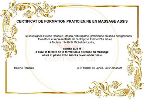 massage assis formation en ligne certifiante selon la méthode amma