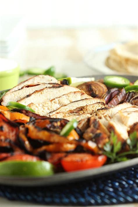 The best chicken fajitas are so quick to throw together. Grilled Chicken Fajitas - The Suburban Soapbox