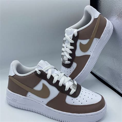 Coffee Af1 Customs Brown Air Force 1 The Custom Movement All Nike