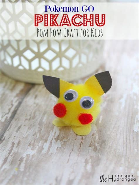 Easy Pokemon Go Pikachu Craft For Kids The Homespun Hydrangea