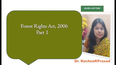 du forest rights act your laws your rights hons prog upsc net jrf youtube