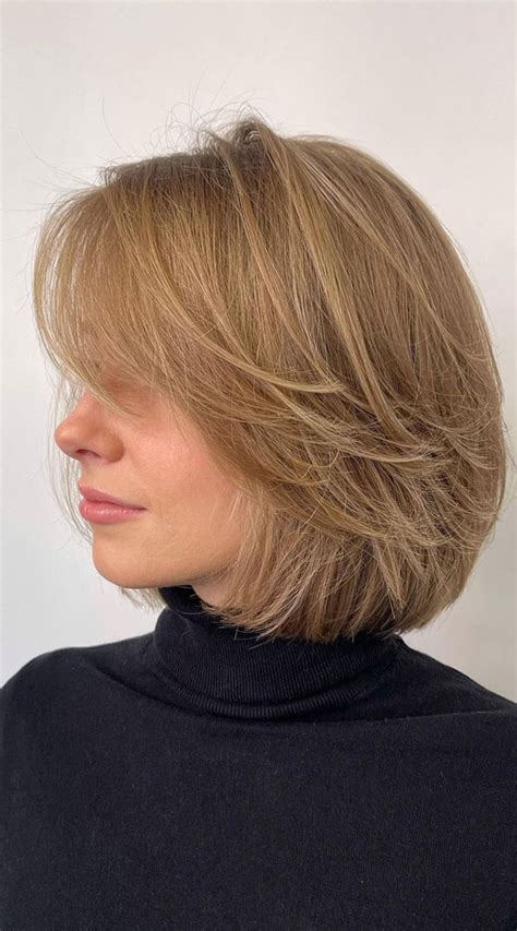 52 Best Bob Haircut Trends To Try In 2023 Layered Side Bang