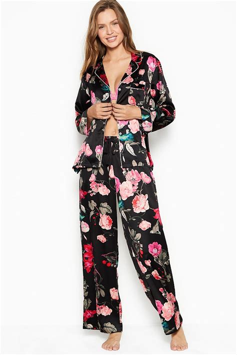 Buy Victorias Secret Satin Long Pyjamas From The Victorias Secret Uk