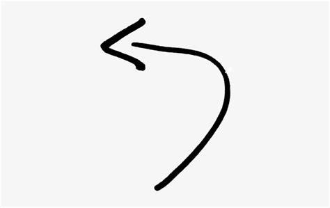 Download Drawn Arrow Curved Curved Arrow Transparent Png Download