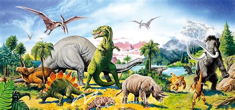 Land Of The Dinosaurs Wallpaper Mural By Magic Murals