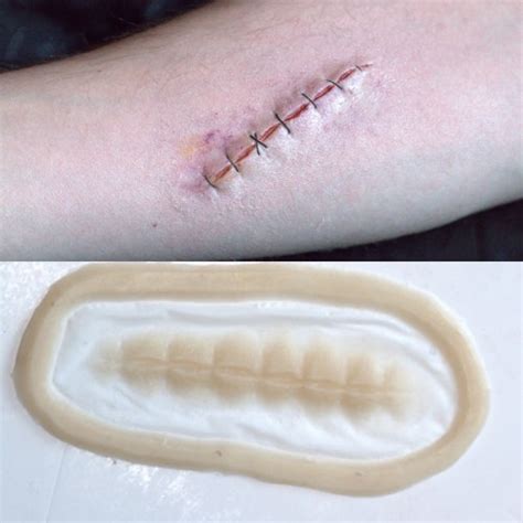 Cut Open Wound Prosthetic Gore Sfx Makeup Silicone Etsy