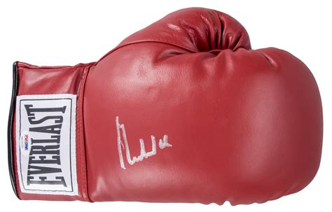 Lot Detail Muhammad Ali Signed Red Everast Boxing Glove Right Hand
