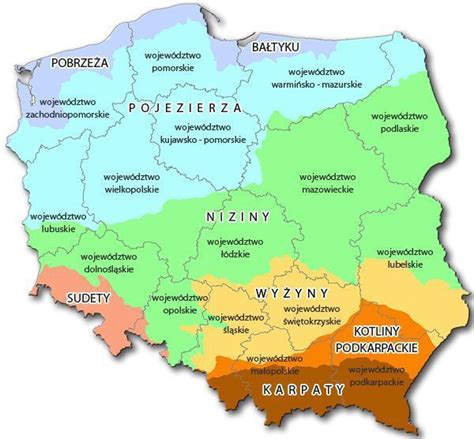 uzupełnij tabelkę pasy ukształtowania powierzchni Polski NIZINY I