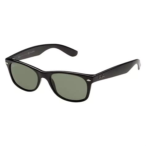 ray ban 0rb2140 original wayfarer polarised sunglasses black at john lewis and partners