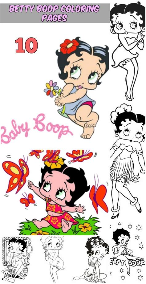 Printable Betty Boop Coloring Pages Coloring Pages To Print Printable