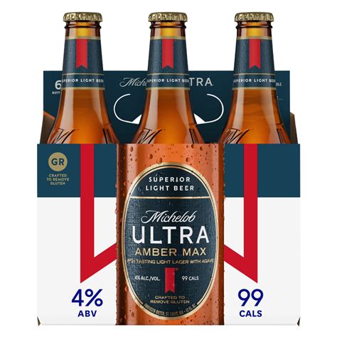Michelob Ultra Amber Max 6pk 12oz Alcohol Fast Delivery By App Or Online