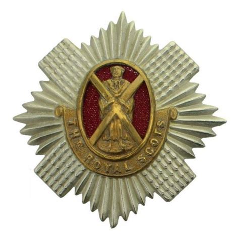 Ww1 Royal Scots Scottish Regiment Cap Badge