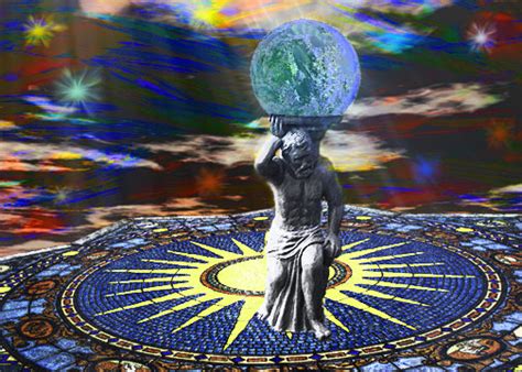 He prevents the collision of the skies and the earth. Atlas the Titan Picture, Atlas the Titan Image
