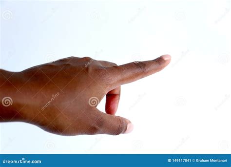Female Black African Indian Hand Pointing Stock Image Image Of Point