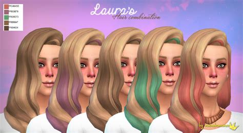 My Sims 4 Blog New Sim Hair Colors And Shirts By