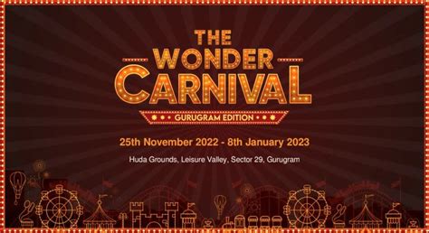 Wonder Carnival Gurgaon Gurugram Gurgaon Mela In Leisure Valley