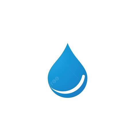 Tetesan Air Logo Tetesan Rintik Hujan Hujan Vektor Tetesan Kecil