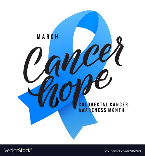 Colorectal Cancer Awareness Month Royalty Free Vector Image