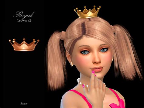 Sims 4 Royal Crown V2 Child By Suzue The Sims Book