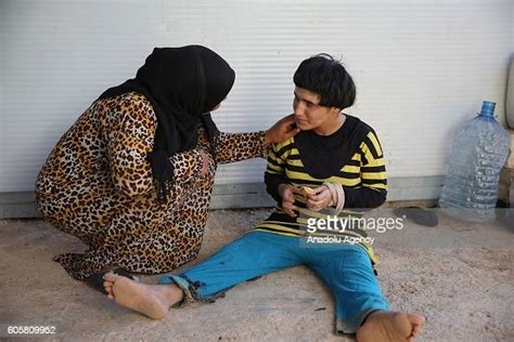 An 18 Year Old Mentally Ill Syrian Girl Emel Gamin Is Seen Tied Up News Photo Getty Images
