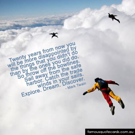 I'm not into the idea of skydiving or anything. author: Famous quotes about 'Skydiving' - Sualci Quotes 2019