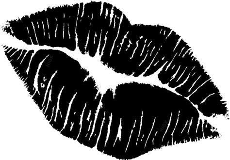 Cartoon Lips Black Png Images Transparent Background Png Play
