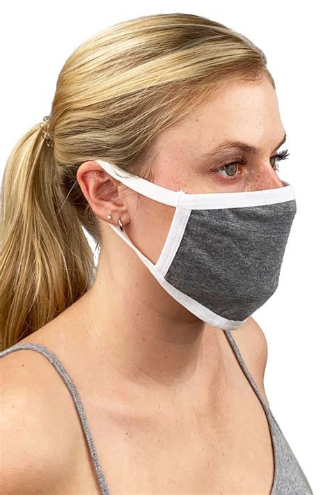 Plain Grey Cloth Face Mask Quarantine Collection Tipsy