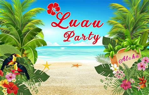 Free Download Luau Hawaiian Party Vinyl Backdrop Studio Background Sand Beach X For